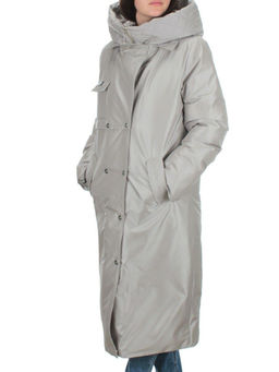 EAC327 LT.GRAY Пальто зимнее женское (200 гр. холлофайбера) - Fashion фото 3