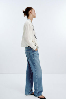 RUSTIC EMBROIDERED BLOUSE - Zara фото 6