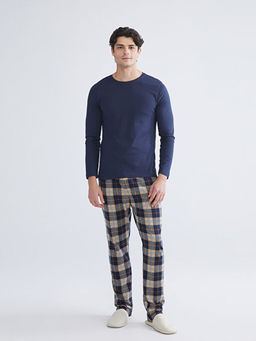 Standart Kal?p Ekose Erkek Pijama Alt