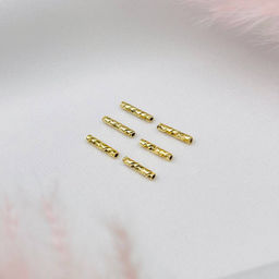 Радуга Самоцветов Бусины-разделители трубочка (6 шт)