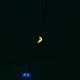 Цена за 2шт. Гирлянда для дома на батарейках 1,5 м 15 ламп LED, 1 реж.,IP-20, Мультицвет