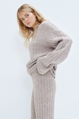 Pantalon en punto trenzado - H&m фото 9