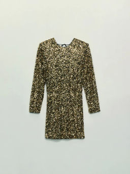 Платье мини из пайеток / Zarina