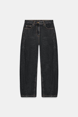 ZW COLLECTION ANKLE BALLOON MID-WAIST JEANS - Zara фото 14