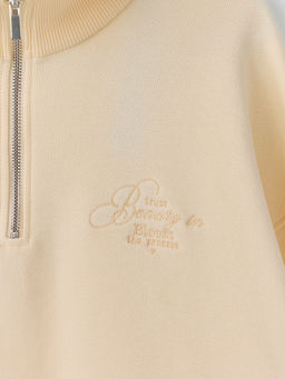 Толстовка женская желтая с полузамком - Mark formelle фото 5