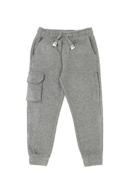 Меланжовые спортивные штаны для мальчика антрацитового цвета Неожиданная скидка в корзине - U.s. polo assn фото 2