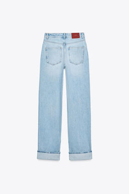 Z1975 STRAIGHT FULL LENGTH HIGH-WAIST WRAP WAIST JEANS - Zara фото 9