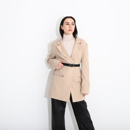 Ремень женский, ширина 3,5 см, винт, пряжка металл, цвет чёрный - Simaland фото 3