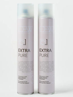 DEW Professional Лак для волос экстрасильной фиксации без отдушки / Extra Pure, 500 мл