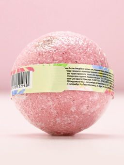 Цена за 2 шт. Бомбочка для ванны с лепестками роз С 8 Марта!, 120 г, Чистое счастье  фото 4