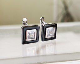 Серьги с керамикой