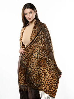Яркий палантин с анималистичным принтом - Pretty mania фото 7