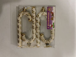 Новогоднее украшение на ёлку леденец, упаковка 4 шт