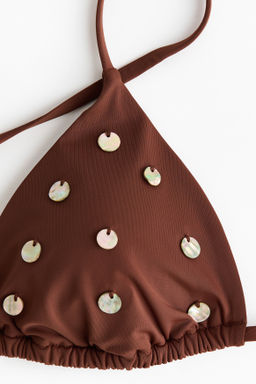 Top de bikini triangular con relleno - H&m фото 6