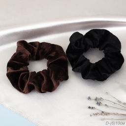 Резинка для волос велюр 6 см / 703 /уп 328/ (Коричневый) Резинка для волос велюр 6 см / 703 /уп 328/ (Коричневый)