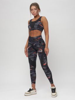 Костюм для фитнеса женский темно-серого цвета 2923TC - FUYOUKAI фото 3