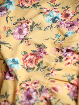 Желтая шифоновая юбка больших размеров - Almond фото 11