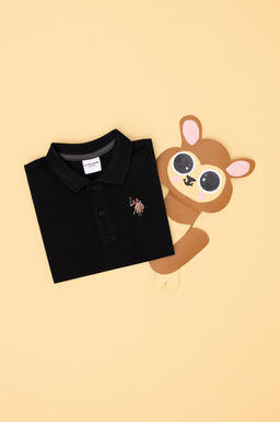 Черная базовая футболка для мальчика - U.s. polo assn фото 5