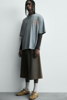 WASHED PRINT T-SHIRT - Zara фото 5