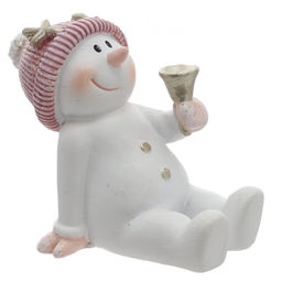 Фигурка декоративная "Снеговик", L2,5 W5 H4,5 см, 2в.