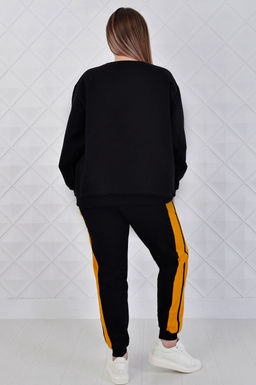 Арт. 2328 Костюм с брюками женский 50-58 (5 шт) Цвет:верх-черный, низ-черный, бордовый - Калинка фото 3