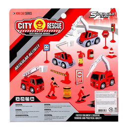 Машинки Пожарная служба, набор 5 шт., с аксессуарами - Simaland фото 8