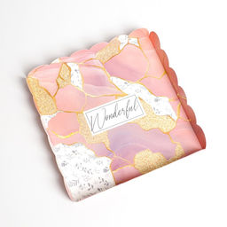 Цена за 5 шт. Коробка для печенья, кондитерская упаковка с пластиковой крышкой, Камень, 21?21?3 см