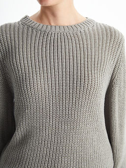 Bisiklet Yaka D?z Uzun Kollu Kad?n Triko Kazak - Waikiki фото 5