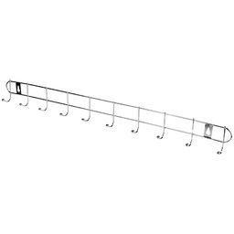Вешалка-планка хромированная Овал 55см, 10 крючков 5см, s2,5мм (Китай)