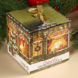 Подарочный набор Счастливого Нового года, чёрный чай с чабрецом 50 г., печенье с предсказанием 6 шт. - Фабрика счастья фото 7