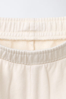 PANTAL?N FELPA BARREL LOGO / Blanco roto - Zara фото 3
