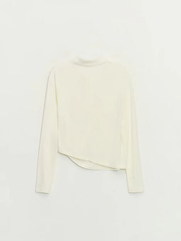 Лонгслив поло из вискозы / Zarina  фото 8