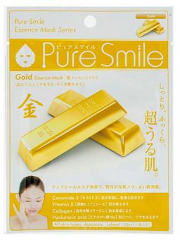 Маска для лица SunSmile PureSmile 037 Gold Essense Mask косметическая золото 1шт, 1/600, ,