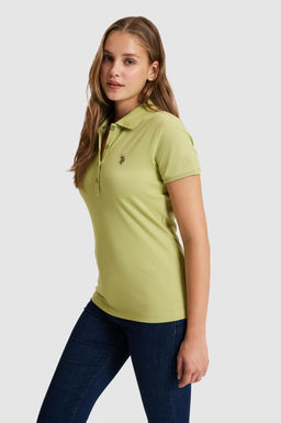 Kad_n Ye_il Polo Yaka Basic Ti__rt
