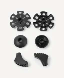 Треккинговые палки BERGER Hiking Peak BHP25TP4-01, 120-135 см, 4-секц., складн., тем.-сер./горчичн.  фото 9