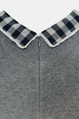 CONTRAST COLLAR DRESS - Zara фото 6