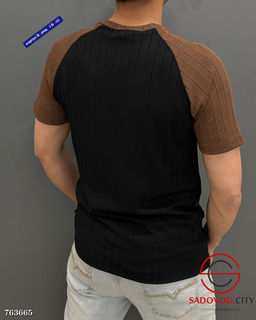 Мужская однотонная футболка