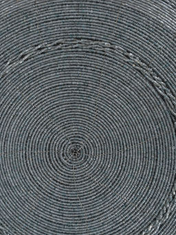 Салфетка под приборы, 36 см, бисер, круглая, серая, Bijou - Anna lafarg фото 3