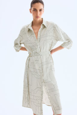 Vestido camisero con cintur?n - H&m фото 3