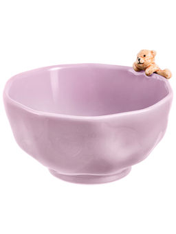 Салатник 650 мл 17*15*9,5 см Медвежонок фарфор, лавандовый - Elan gallery фото 3