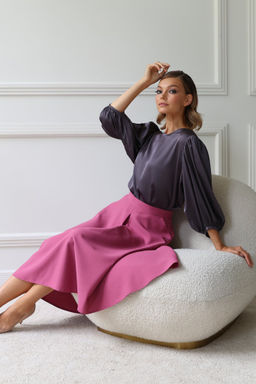 Юбка миди со складкой - Looklikecat фото 5