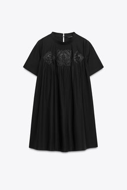 EMBROIDERED SHORT DRESS ZW COLLECTION