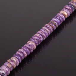 Бусины для рукоделия из камня Чароит (Россия)