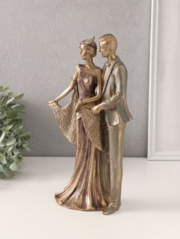 Фигурка полистоун «Пара в костюмах 20-30-х годов», 17×9×31.5 см