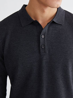 Polo Yaka Erkek Triko Kazak