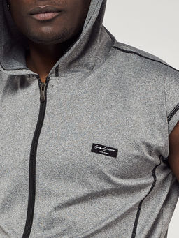 Спортивный костюм летний мужской серого цвета 22610Sr