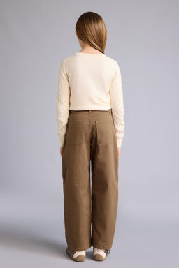 Baggy F_t Gabardin Pantolon K_z _ocuk - Defacto фото 2