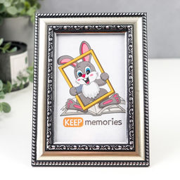 Фоторамка для фото 10×15 см Keep memories, Genevieve, пластик, серебро