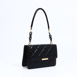 Сумка женская на магните, цвет чёрный