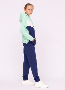 CRB wear / CWJG 90114-38 Костюм для девочки (толстовка, брюки),ментоловый/Ex.Cherubino